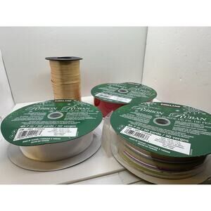 4 Kirkland Ribbon Lot Red / White / Green / Multicolor 45.7m